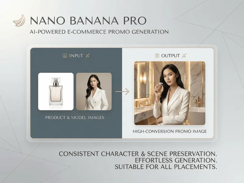 Nano Banana Pro e-commerce promo example