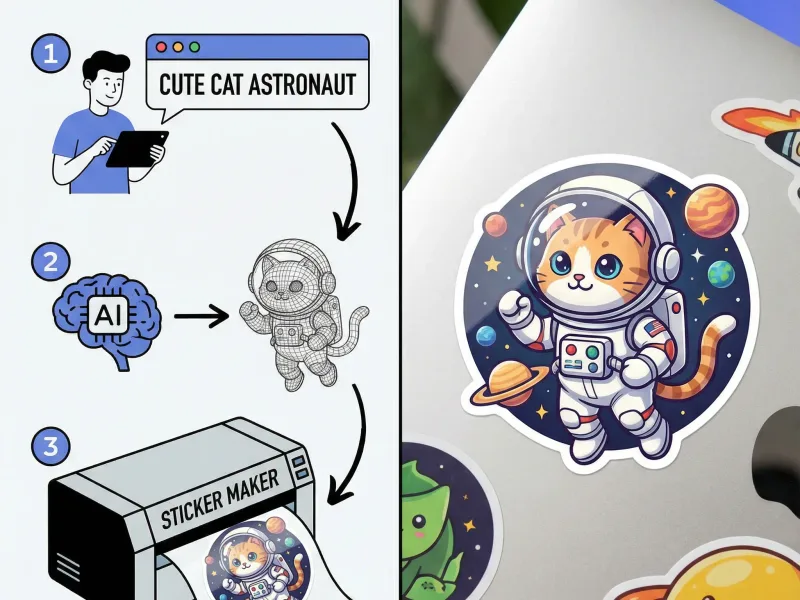 Nano Banana Pro sticker example