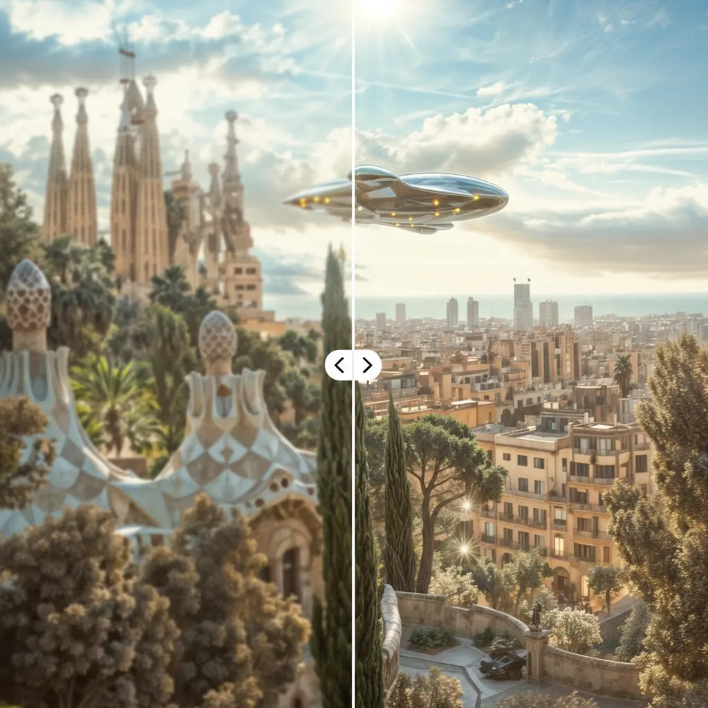 Architecture Landscape Image Upscale